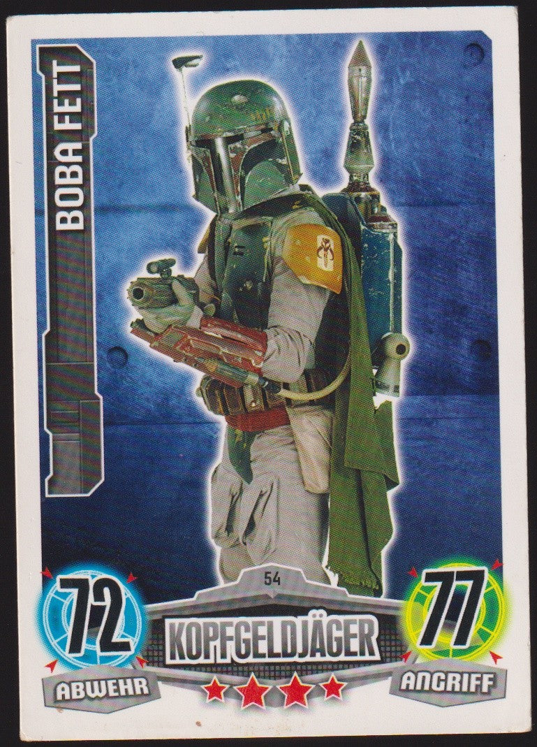 Topps Star Wars 2012 Bobba Fett SÖLDNER KOPFGELDJÄGER TCG Rare Nr. 54 – Bild 1