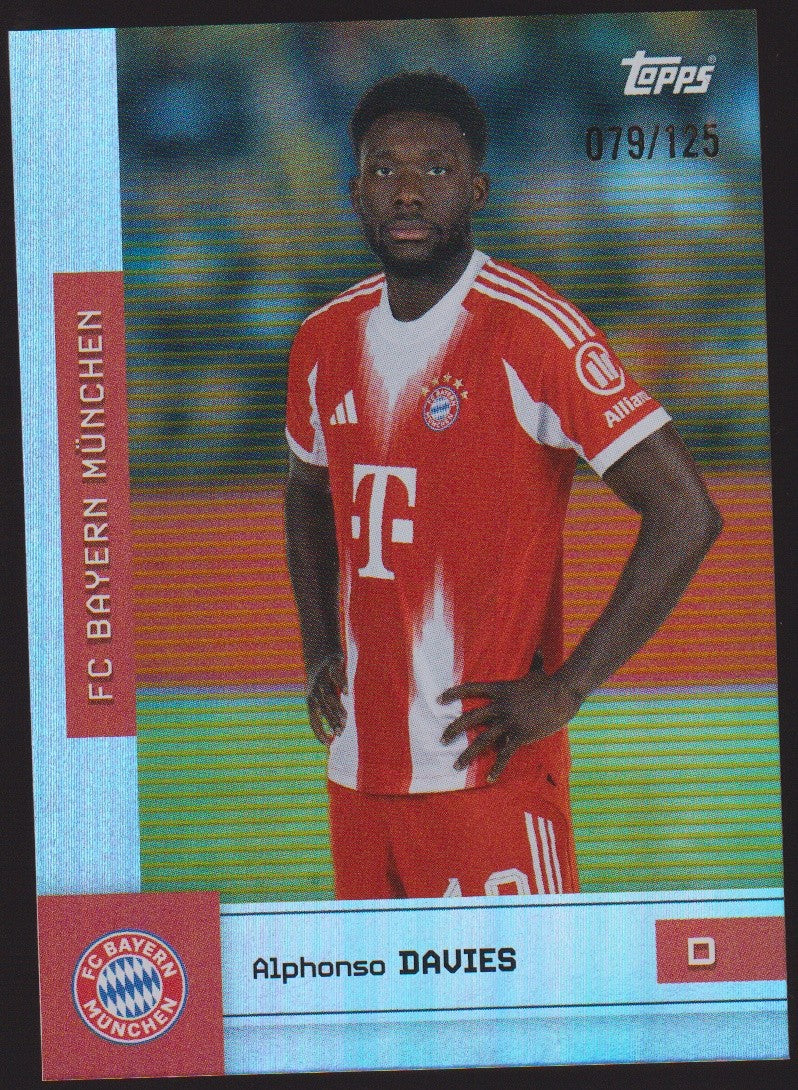 Topps 2024-25 Alphonso Davies FC Bayern München Parallel 79/125 Refractor – Bild 1