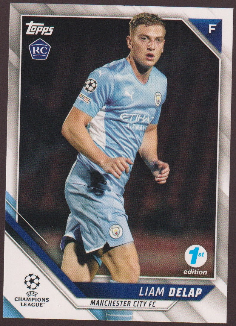 Topps 2021-22 Liam Delap Rookie Manchester City FC Parallel Rare – Bild 1