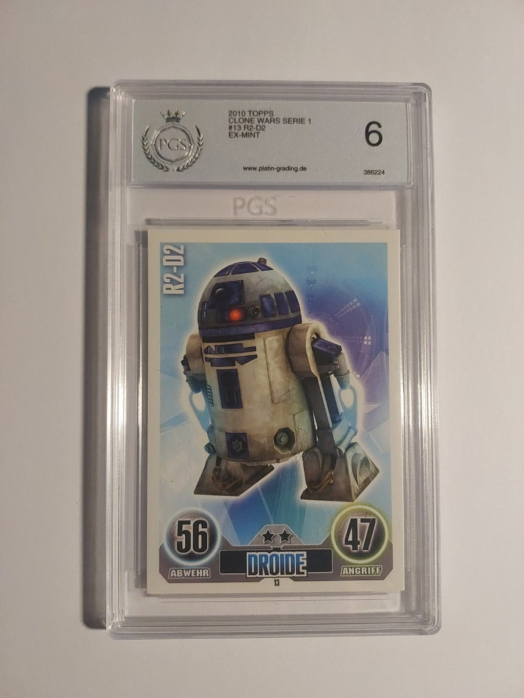 Topps Star Wars 2010 R2-D2 Droide Republik PGS 6 = PSA Rare Vintage – Bild 1