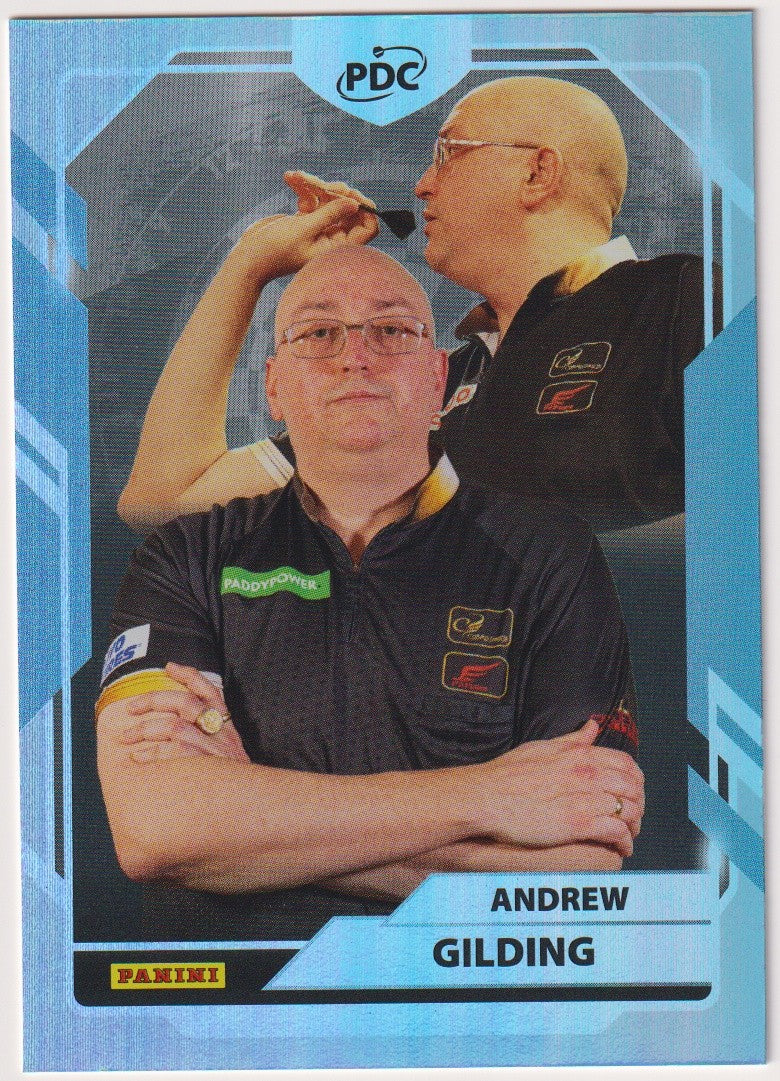 Panini PDC Championship 2026 Andrew Gilding "Goldfinger" Refractor Parallel – Bild 1