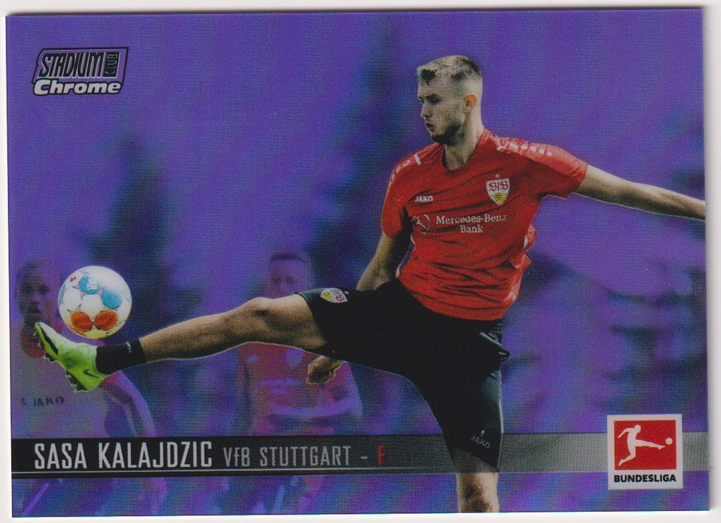 Topps Stadium Club Chrome 2020-21 Sasa Kalajdzic VfB Stuttgart Parallel 029/299 – Bild 1