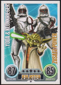 Topps Star Wars 2010 Yoda & Klonkrieger Republik Jedi-Ritter TCG Rare – Bild 1