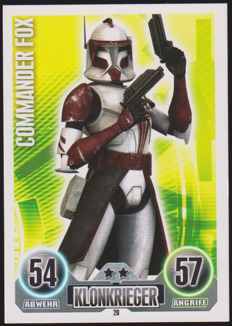 Topps Star 2010 Commander Fox Die Republik Klonkrieger TCG Rare – Bild 1