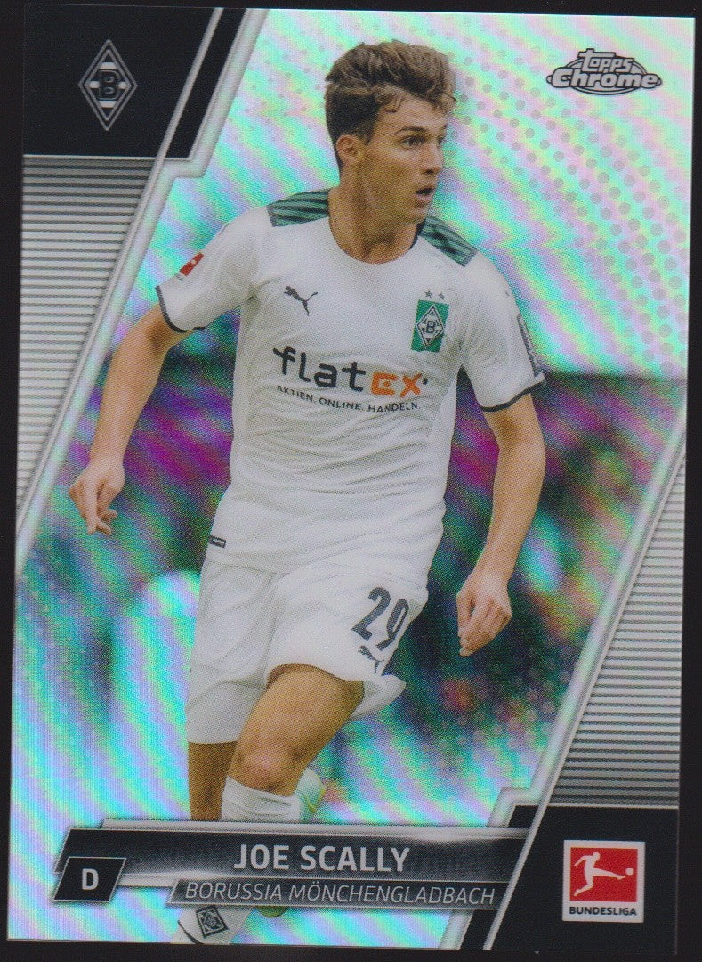 Topps Chrome 2021-22 Joe Scally Borussia Mönchengladbach Parallel Refractor – Bild 1