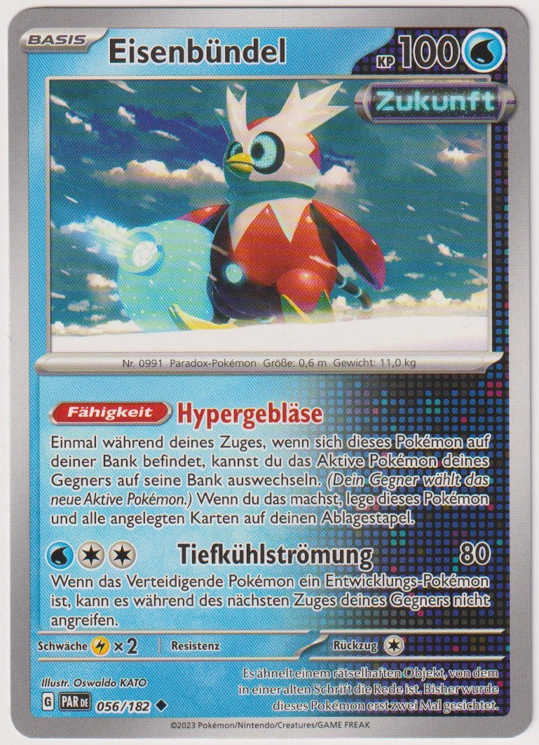 Pokemon TCG Eisenbündel #56/182 Uncommon (U) Deutsch 2023 – Bild 1