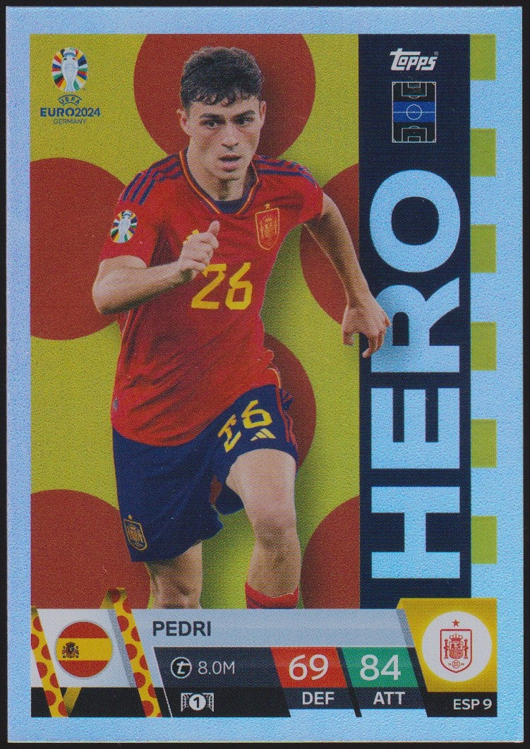 Topps Match Attax 2023-24 Pedri Spanien Parallel Rare – Bild 1