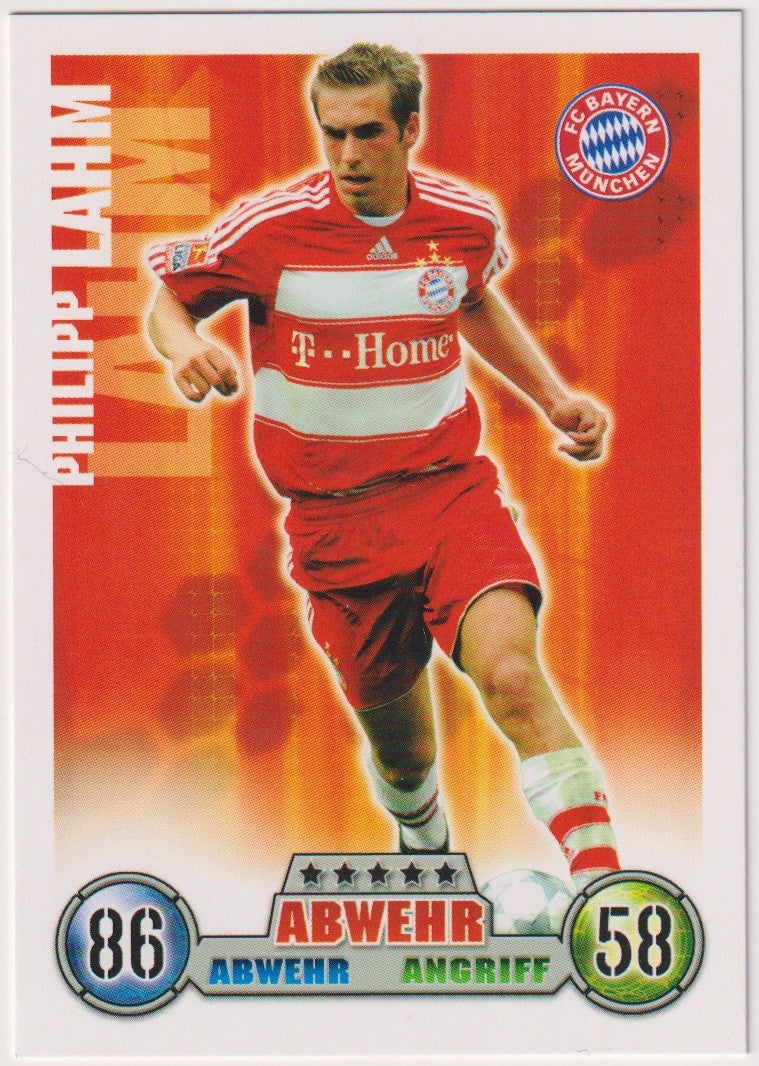 Topps Match Attax 2013-14 Philipp Lahm FC Bayern München Bundesliga Parallel – Bild 1