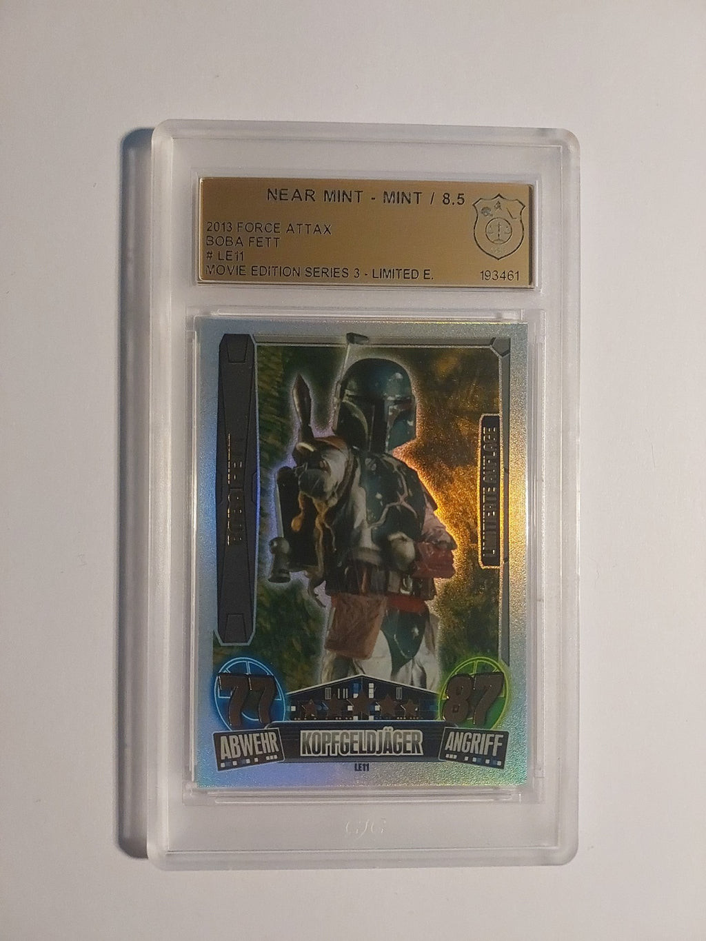 Topps Star Wars 2013 Boba Fett Söldner Limited Edition GSG 8.5 = PSA Ultra Rare – Bild 1
