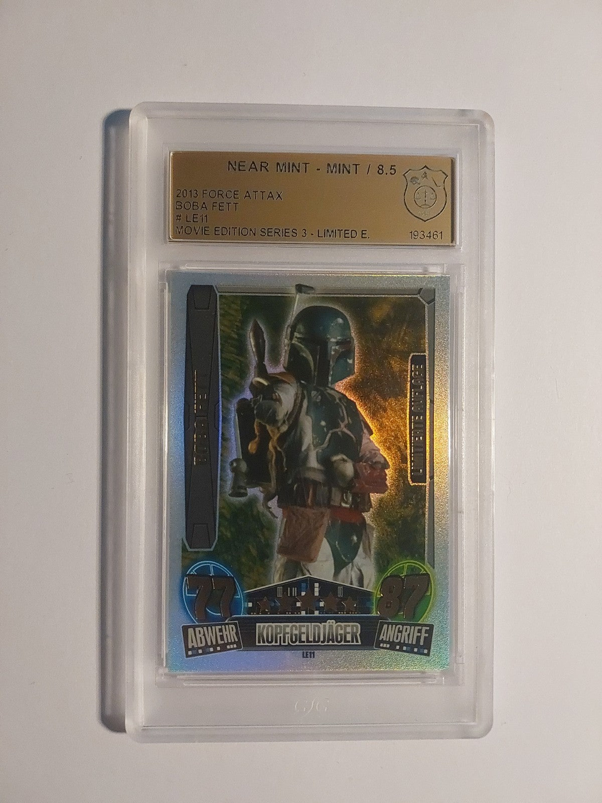 Topps Star Wars 2013 Boba Fett Söldner Limited Edition GSG 8.5 = PSA Ultra Rare – Bild 1