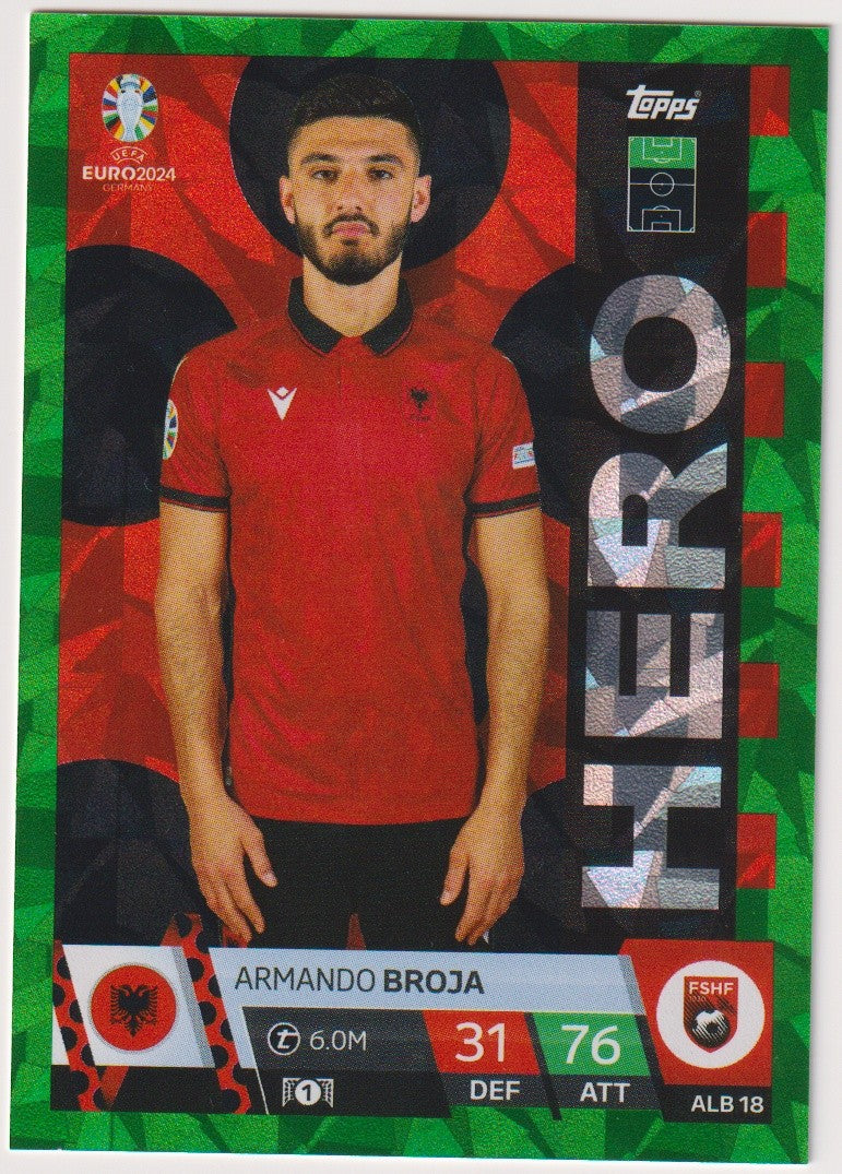 Topps Match Attax 2023-24 Armando Broja Albania Parallel Rare – Bild 1