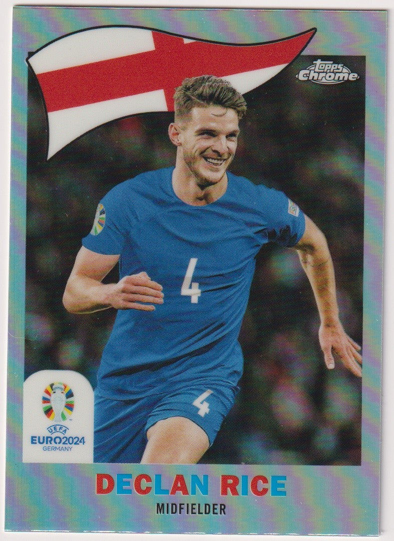 Topps Chrome 2023-24 Declan Rice England Parallel Rare TC-18 – Bild 1