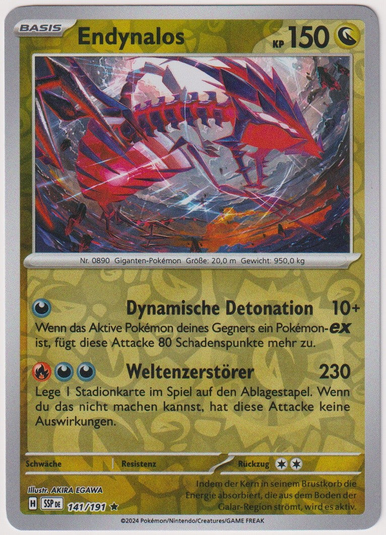 Pokemon TCG Eternatus #141/191 Rare (R) Reverse Holo Deutsch 2024 – Bild 1