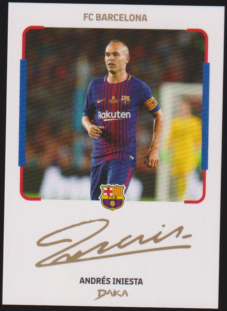 Daka Instant Cheki 2024-25 Andrés Iniesta Printed Auto FC Barcelona Parallel – Bild 1