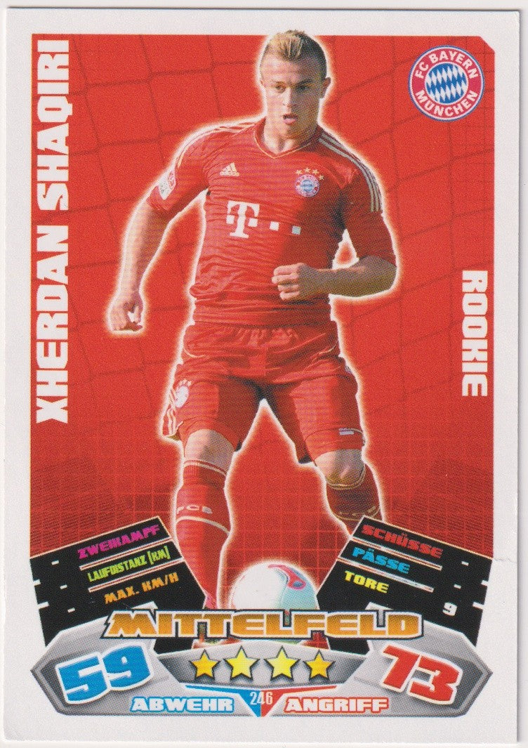 Topps Match Attax Xherdan Shaqiri Rookie Bayern München Trading Card Game – Bild 1