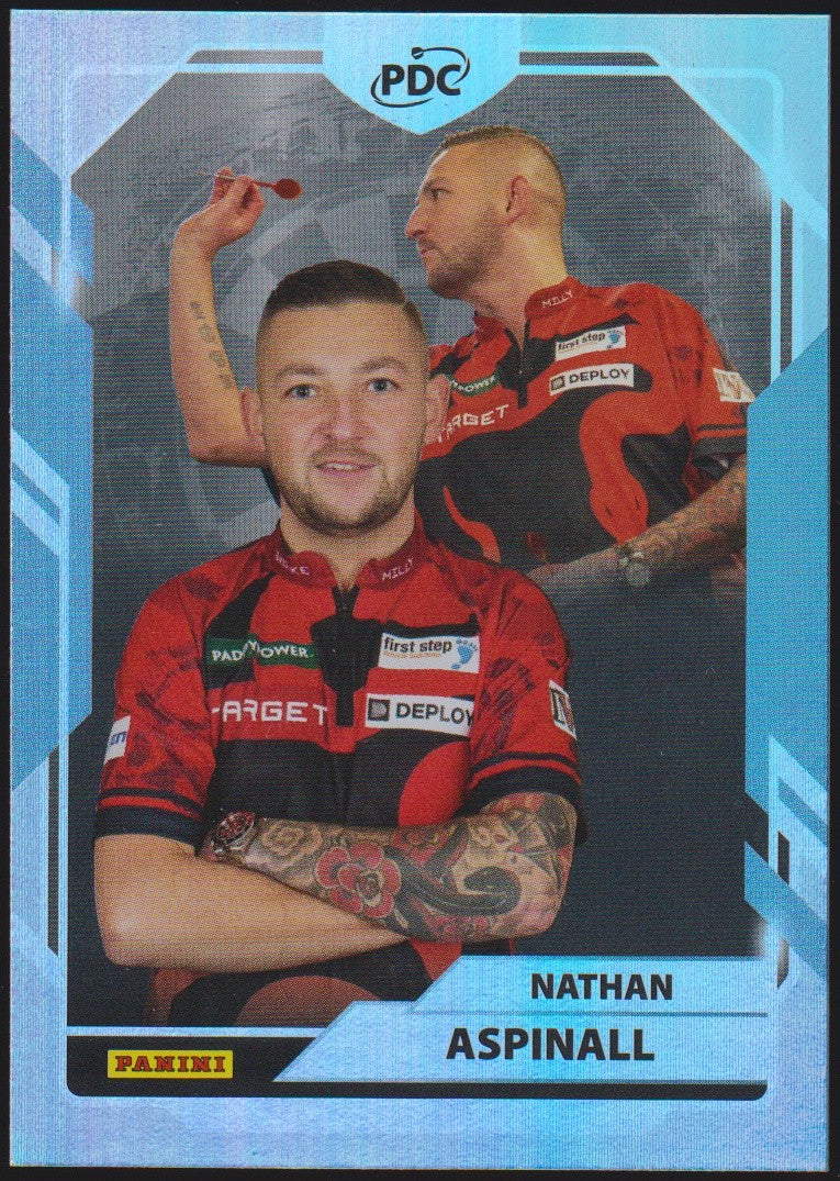 Panini PDC World Championship 2026 Nathan Aspinall "The ASP" Refractor Parallel – Bild 1