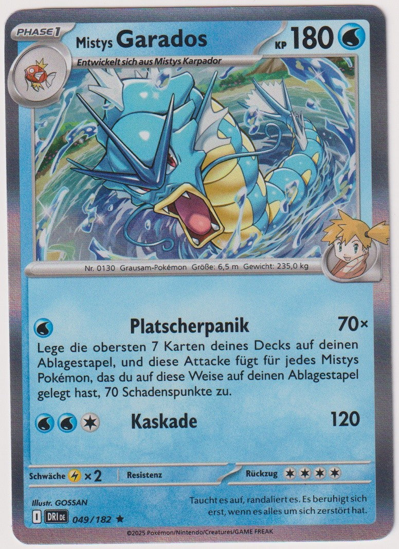 Pokemon TCG Mistys Gyarados #49/182 Rare (R) Holo Deutsch 2025 – Bild 1