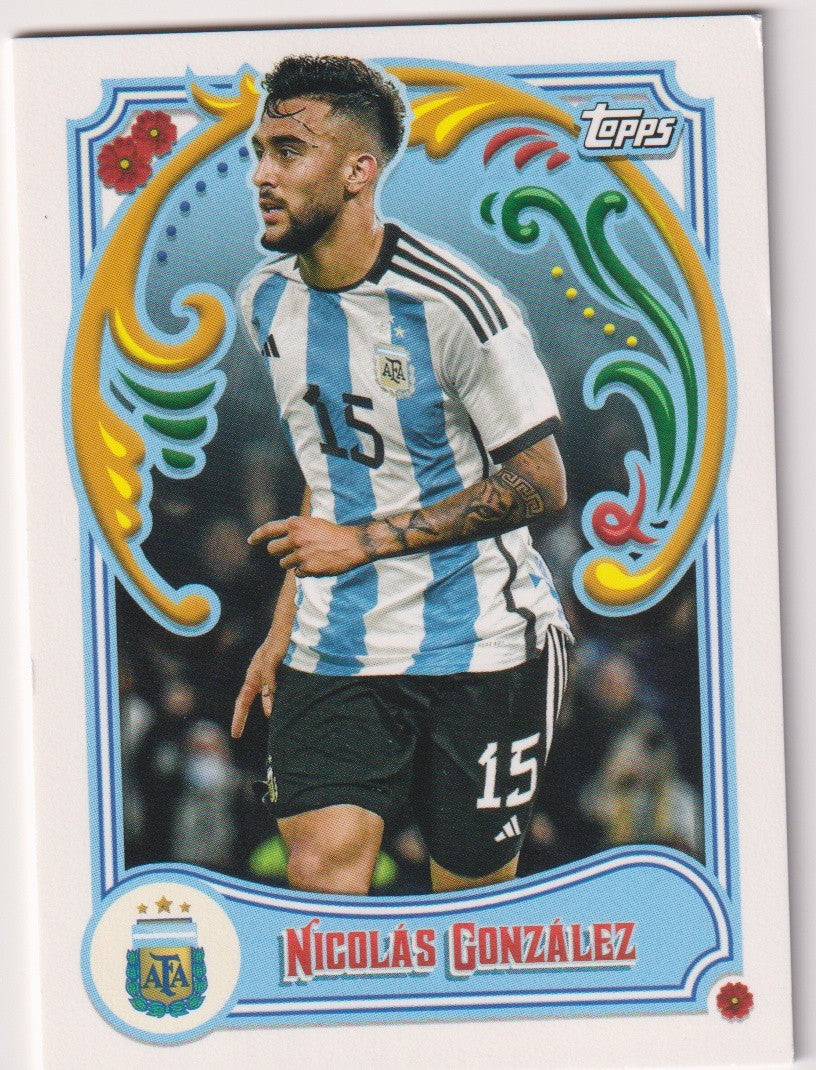 Topps Argentina Lineage 2022-23 Nicolas Gonzalez Parallel Rare – Bild 1