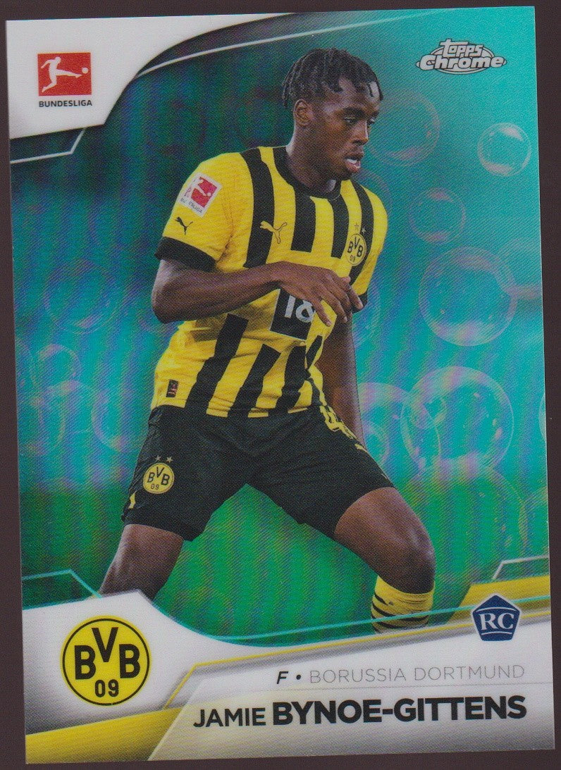 Topps 2022-23 Jamie Bynoe-Gittens Borussia Dortmund Parallel 69/275 Rookie – Bild 1