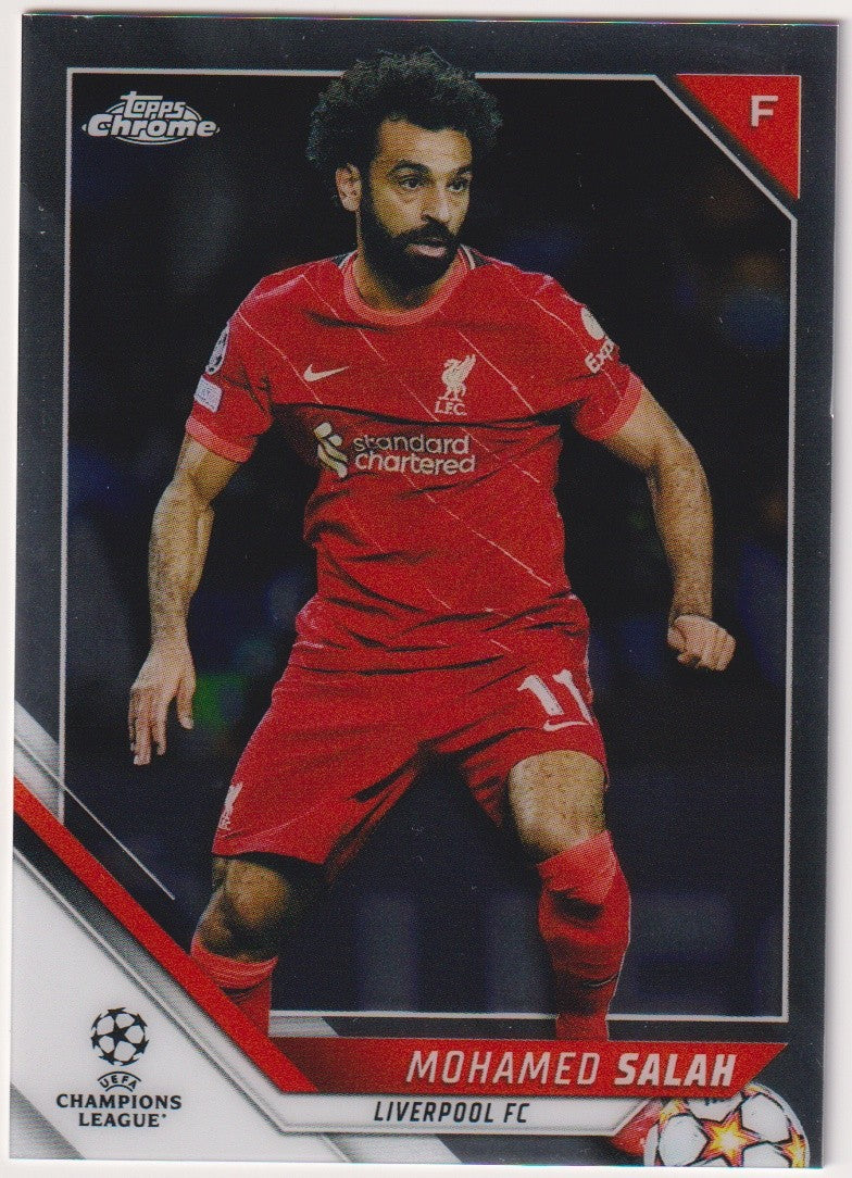 Topps Champions League Chrome 2021-22 Mohamed Salah Liverpool FC Parallel Rare – Bild 1