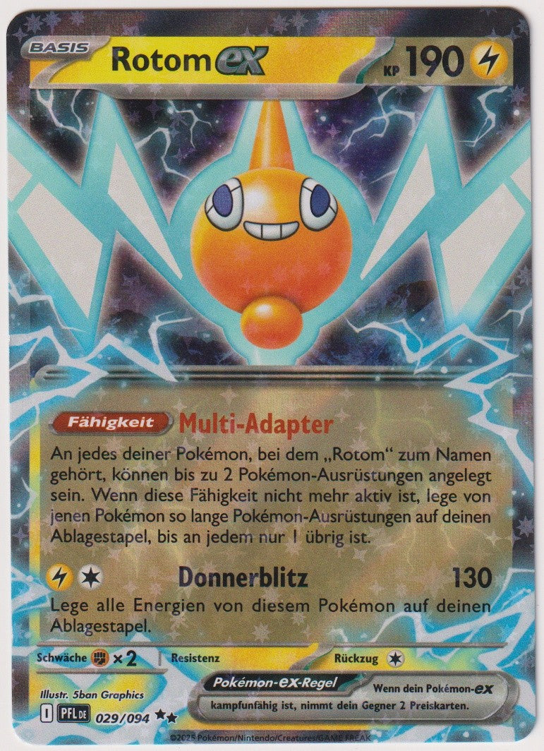Pokemon TCG Rotom EX #29/094 Double Rare (RR) Holo Deutsch 2025 – Bild 1
