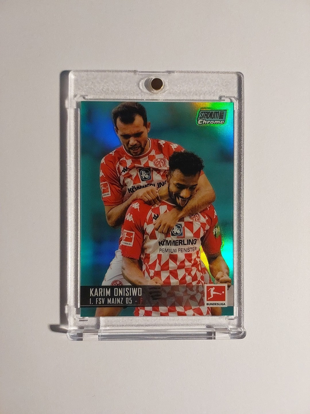 Topps Chrome Bundesliga 2021-22 Karim Onisiwo Mainz 05 Parallel 154/199 Rare Hit – Bild 1