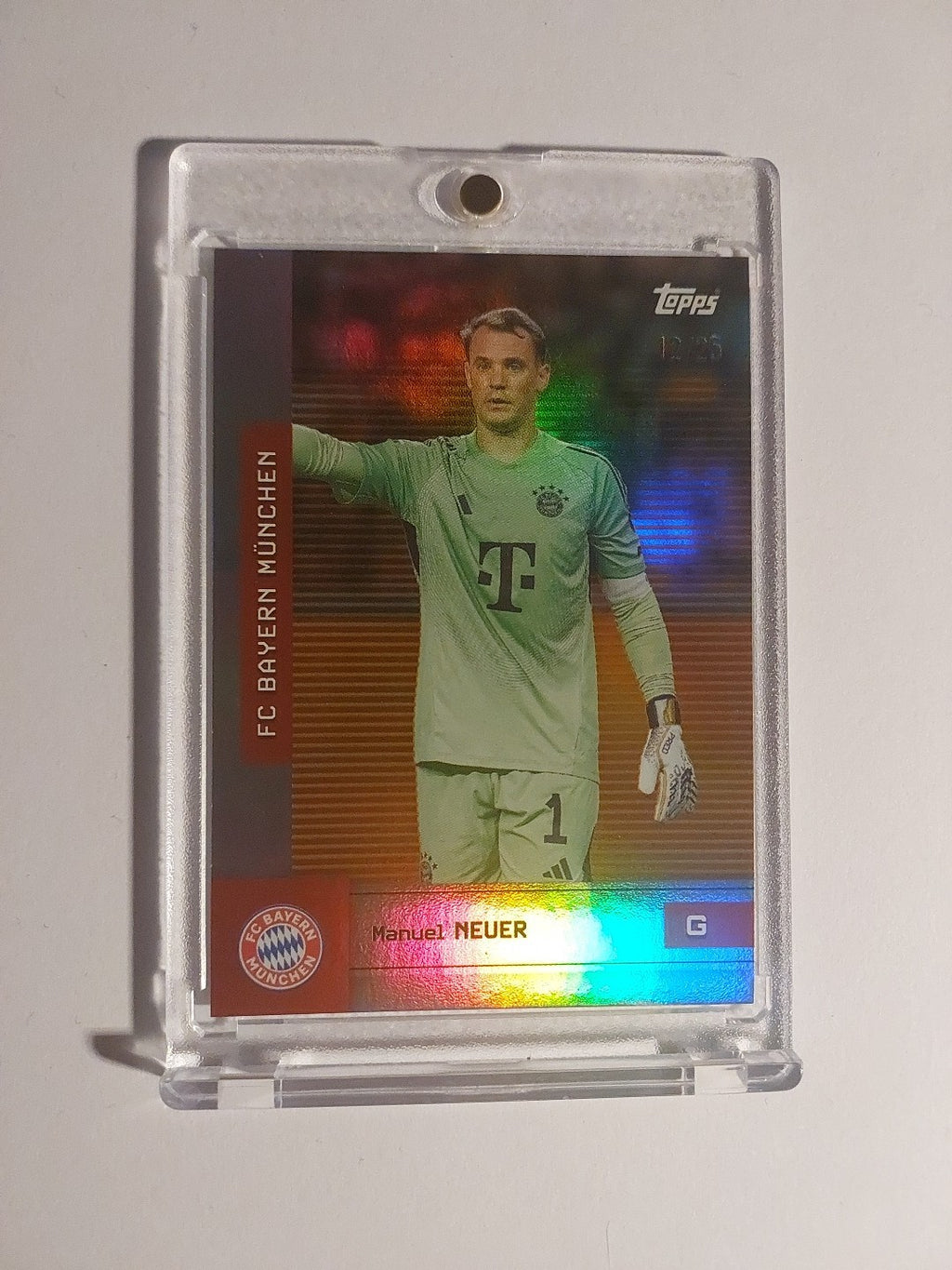 Topps Bayern Team Set 2025-26 Manuel Neuer Parallel 12/25 Refractor Ultra Rare – Bild 1