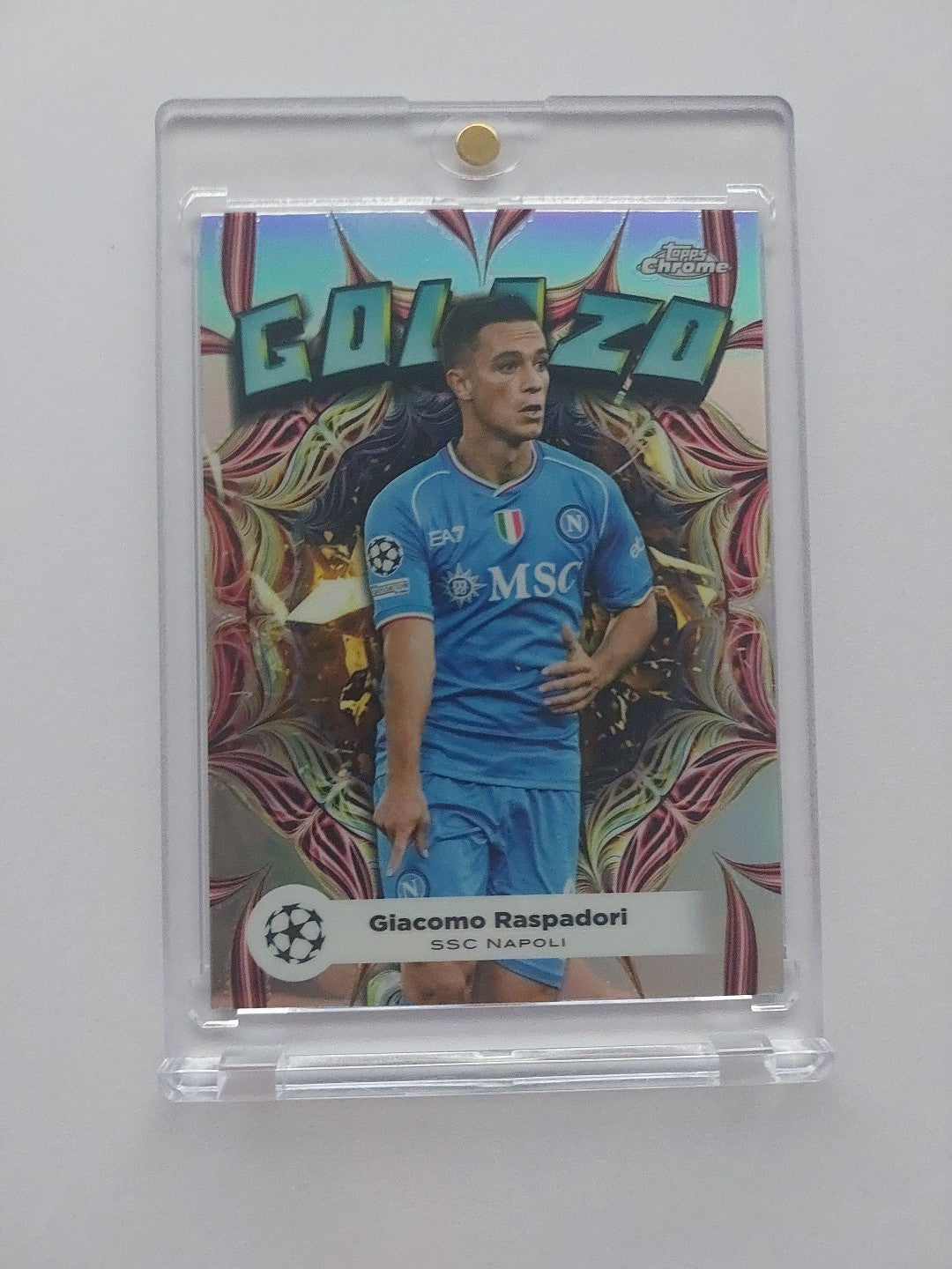 Topps Chrome Golazo 2023-24 Giancomo Raspadori SSC Napoli (Extreme Limited) – Bild 1