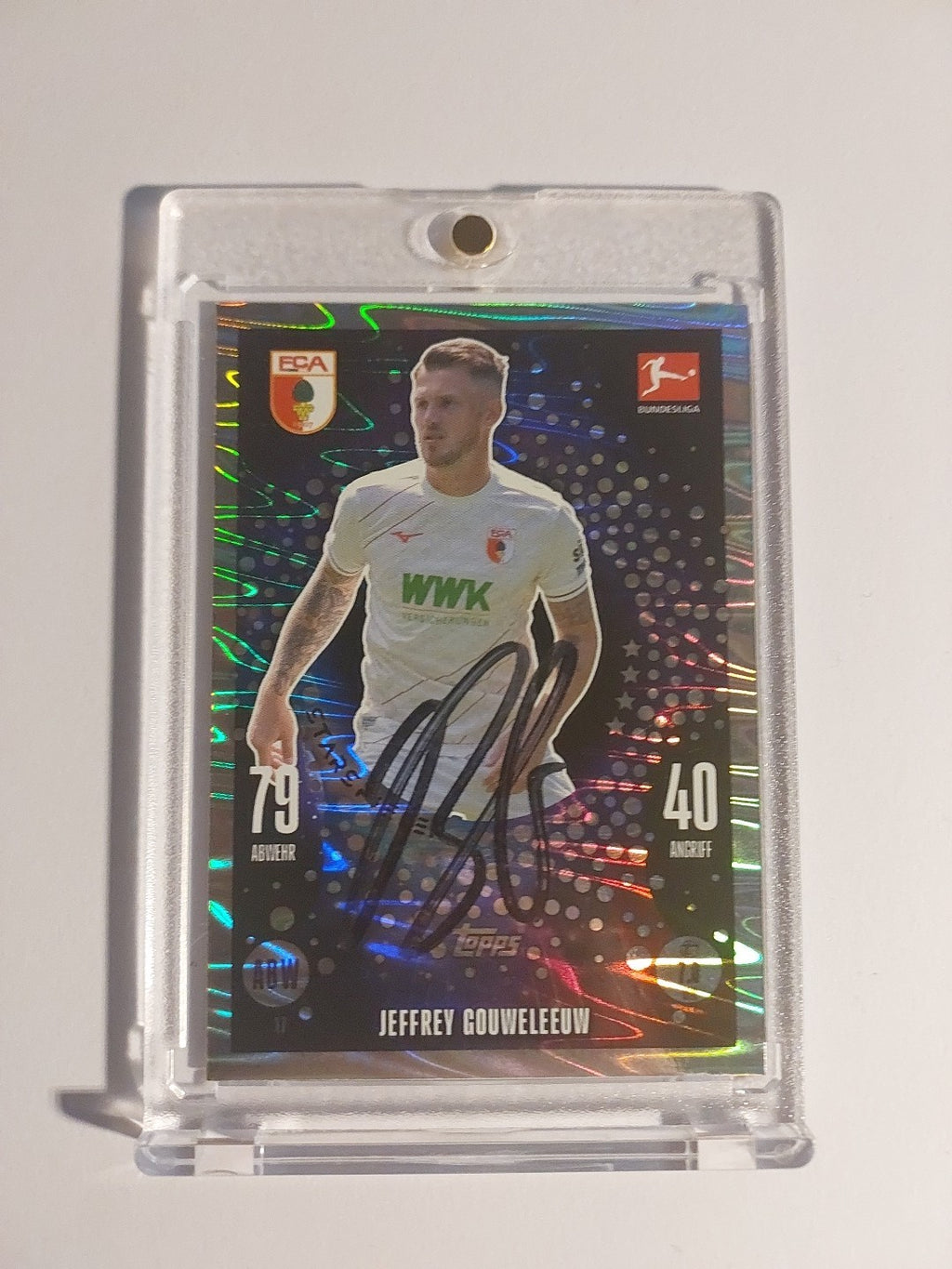 Topps Bundesliga 2024-25 Jeffrey Gouweleeuw FC Augsburg (On Card Auto) – Bild 1