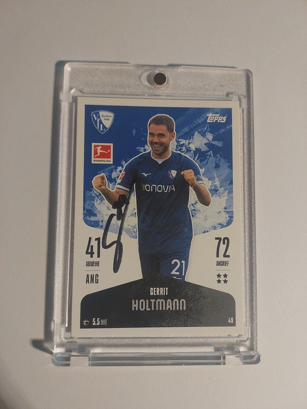 Topps 2024-25 Gerrit Holtmann Vfl Bochum On Card Auto Parallel Ultra Rare – Bild 1