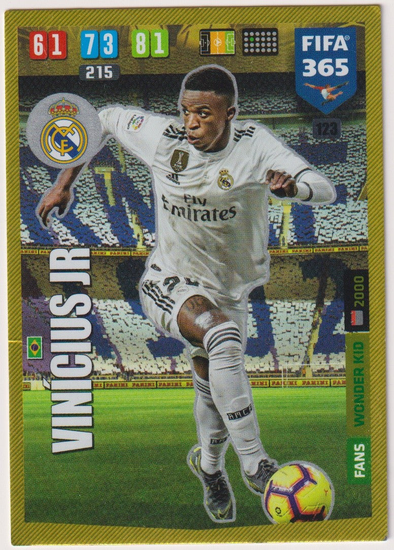 Panini FIFA 365 Vinícius Jr. Real Madrid Parallel Rare Nr. 215 – Bild 1