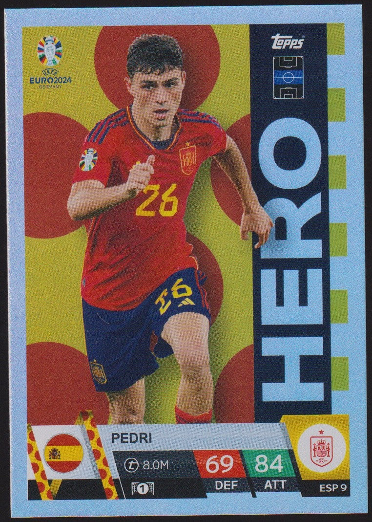 Topps Match Attax 2023-24 Pedri Spanien Parallel Rare – Bild 1