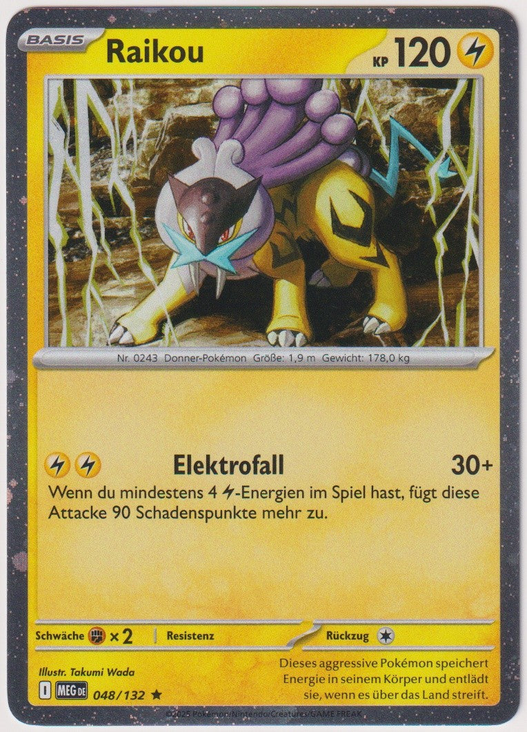 Pokemon TCG Raikou #48/132 Rare (R) Cosmos Holo Deutsch 2025 – Bild 1