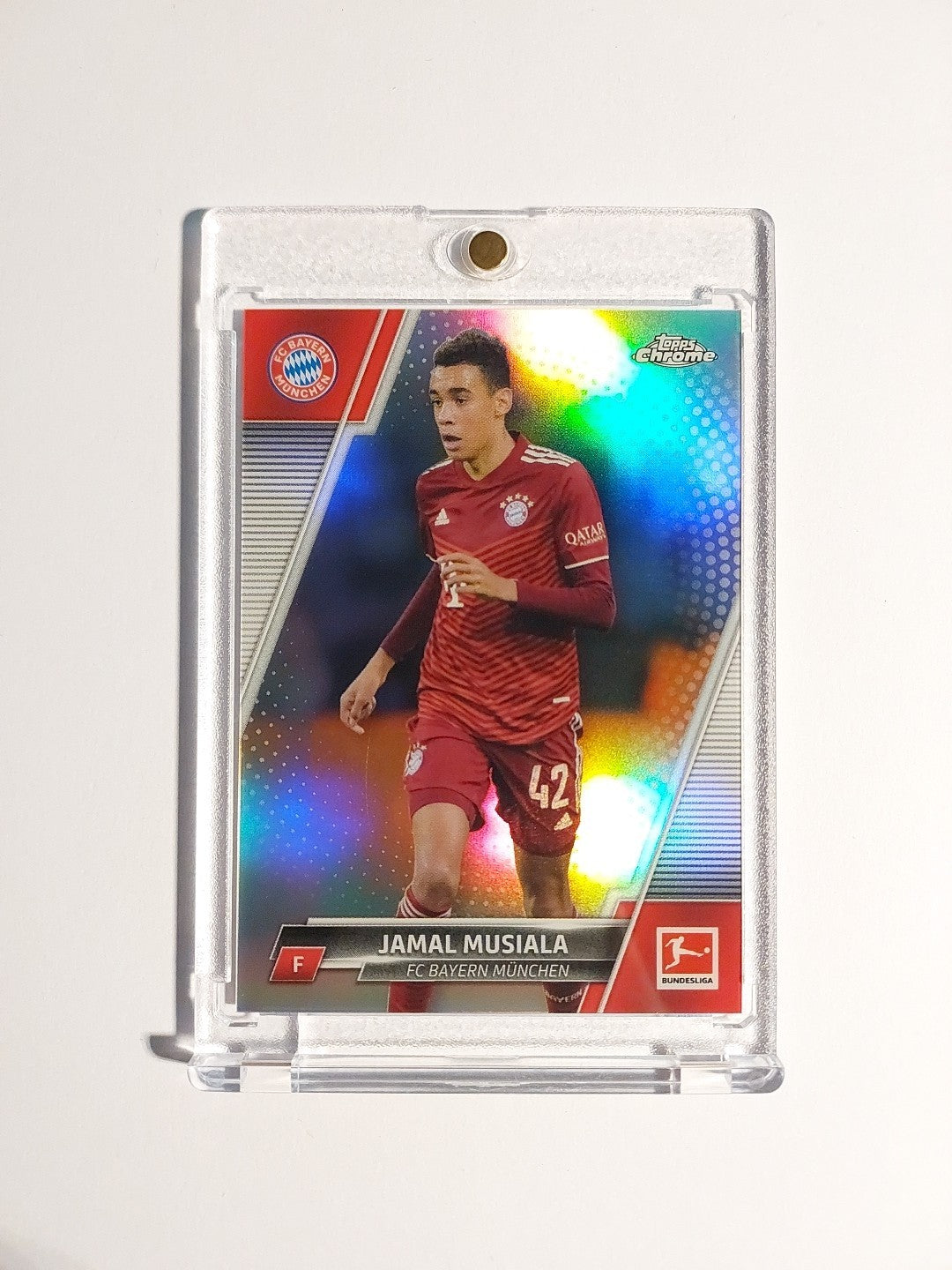 Topps Chrome Bundesliga 2021-22 Jamal Musiala Bayern München Parallel Refractor – Bild 1