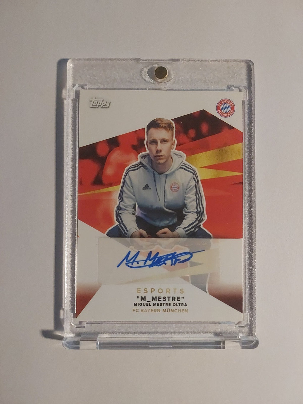 Topps Bayern München Team Set 2021-22 M_Mestre Auto E-Sport FIFA Parallel Rare – Bild 1