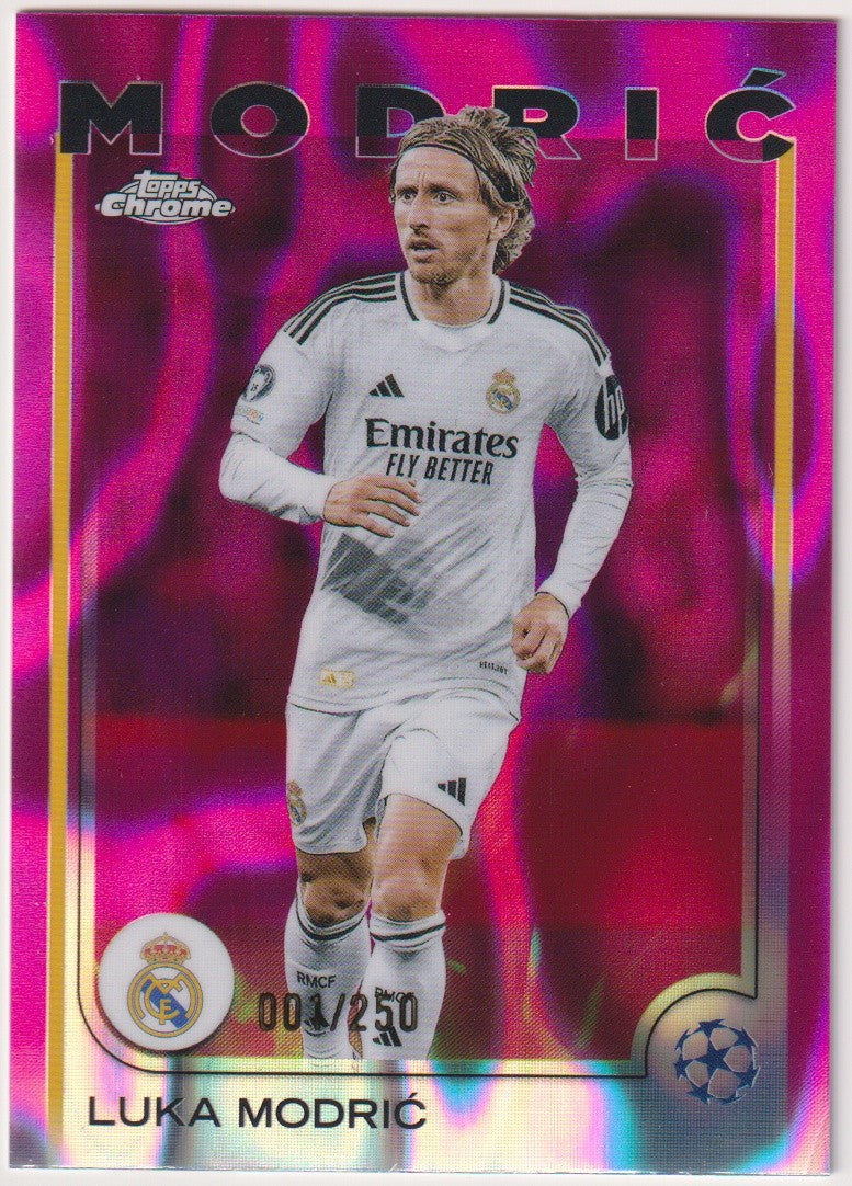 Topps Chrome 2023-24 Luka Modrić Real Madrid C.F. Topps Chrome Parallel 001/250 – Bild 1