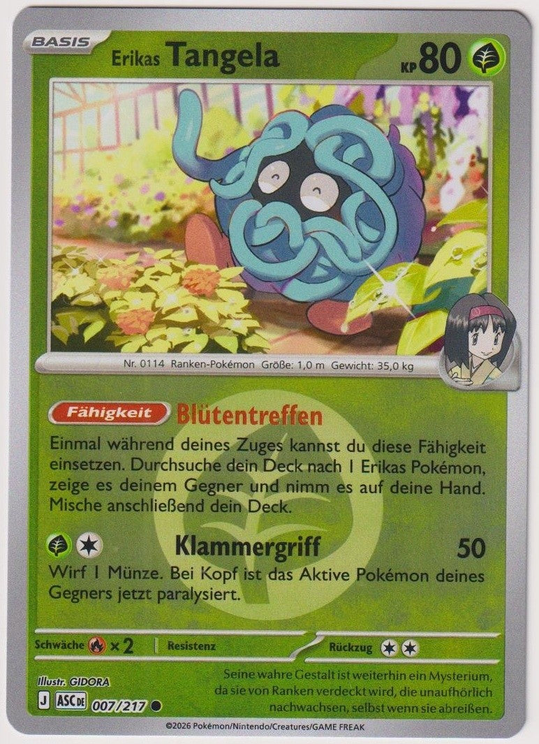 Pokemon TCG Tangela #7/217 Common (C) Reverse Holo Deutsch 2026 – Bild 1