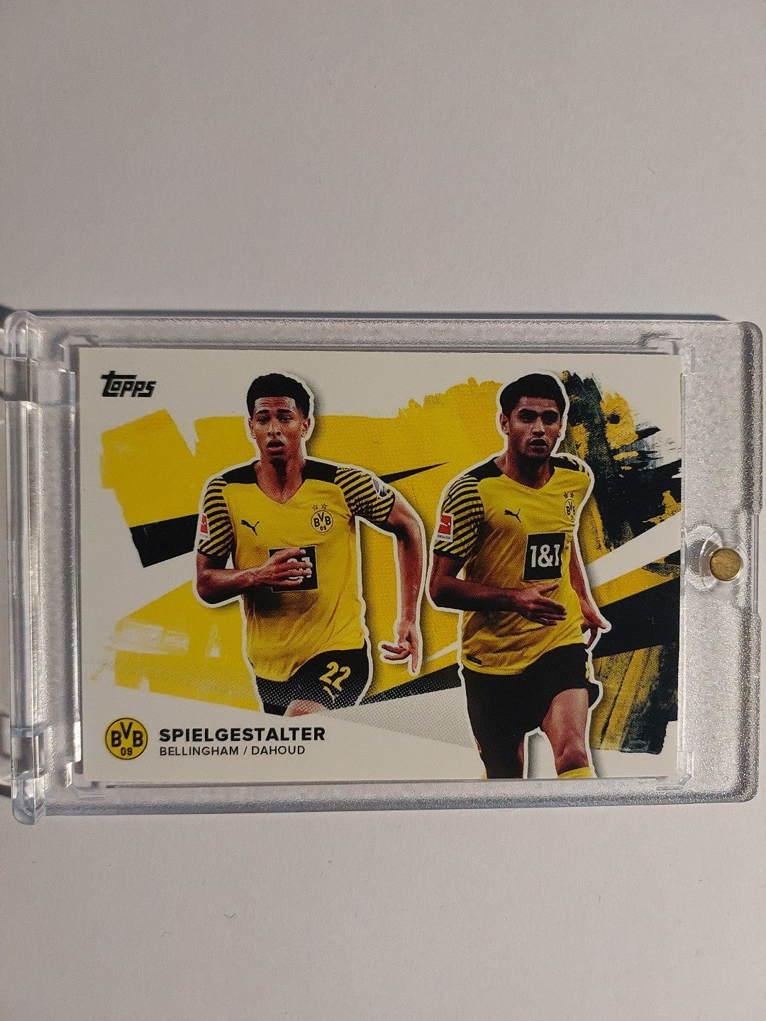 Topps Borussia Dortmund 2020-21 Bellingham & Dahoud Dual Parallel Ultra Rare Hit – Bild 1
