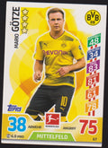 Topps Match Attax Mario Götze Borussia Dortmund 10. Kollektion Parallel Rare – Bild 1