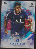 Topps 2021-22 Nuno Mendes Rookie Paris Saint-Germain Champions League Parallel – Bild 1