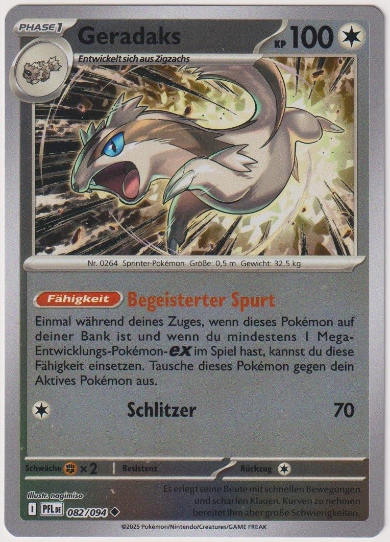 Pokemon TCG Linoone #82/094 Uncommon (U) Reverse Holo Deutsch 2025 – Bild 1