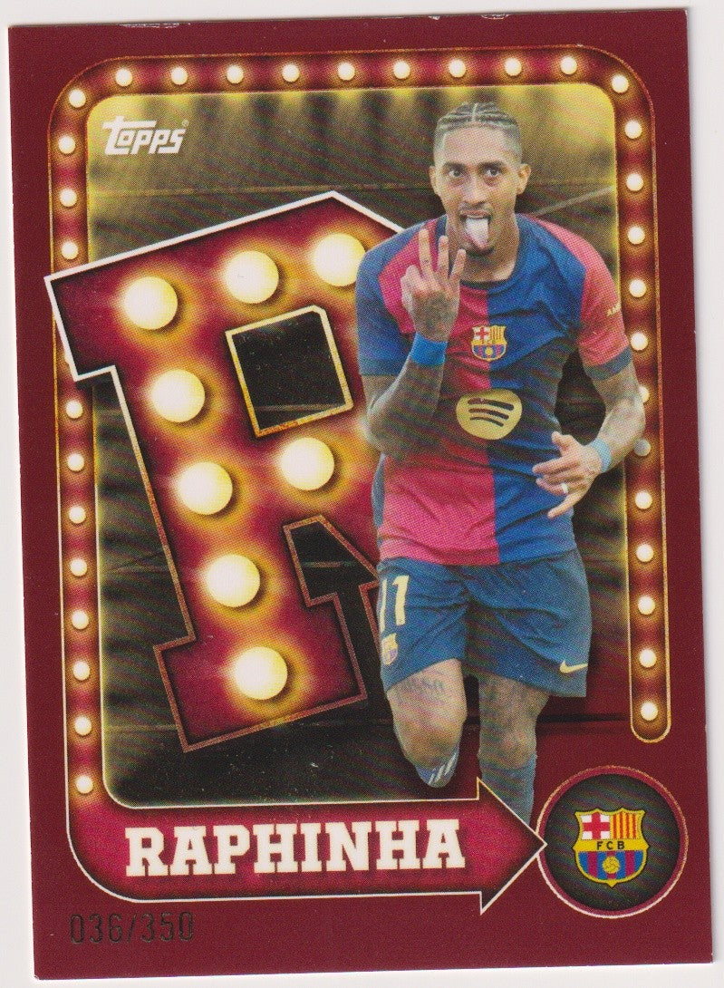Topps 2024-25 Raphinha FC Barcelona Parallel 36/350 Rare – Bild 1
