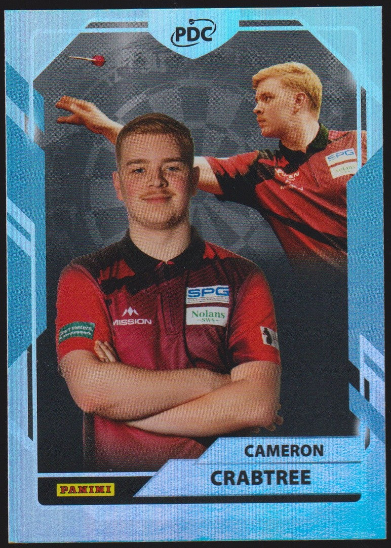Panini PDC World Championship 2026 Cameron Crabtree "Shazam" Refractor Parallel – Bild 1