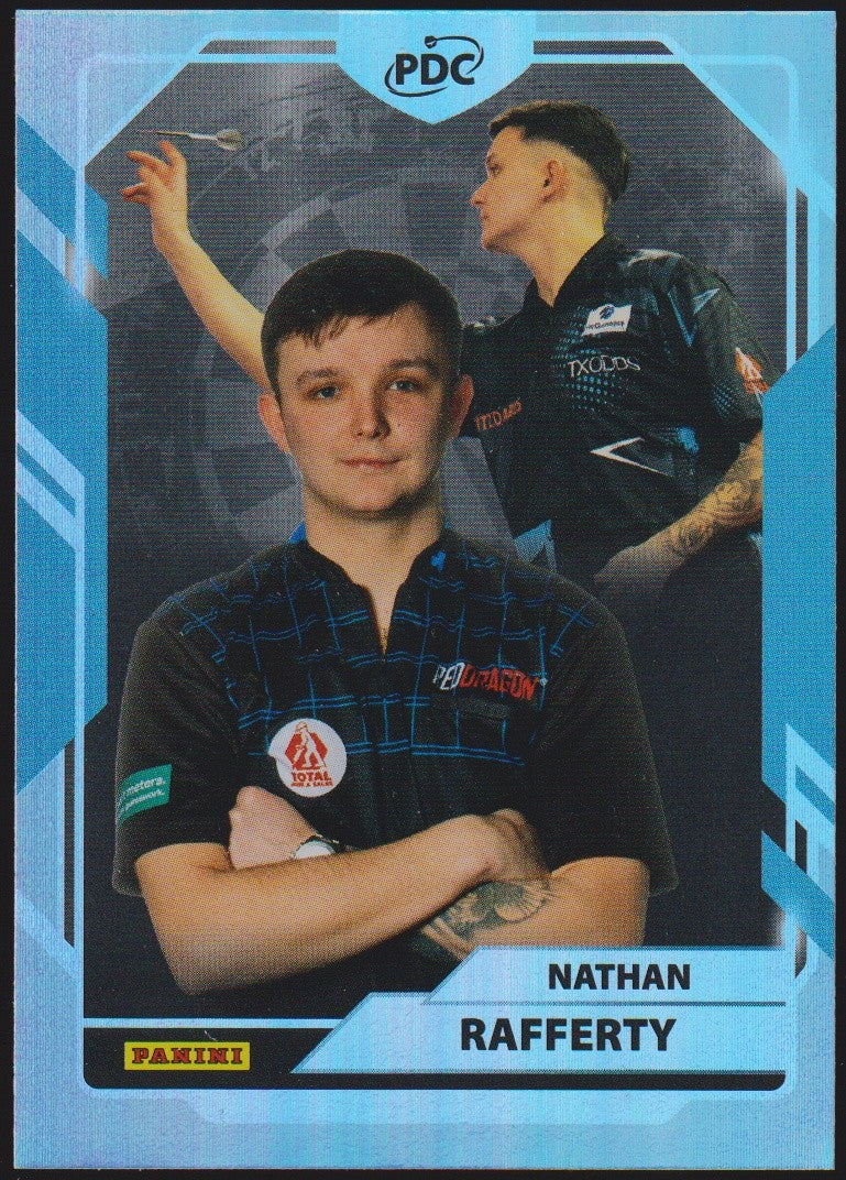 Panini PDC World Championship 2026 Nathan Rafferty Refractor Parallel – Bild 1
