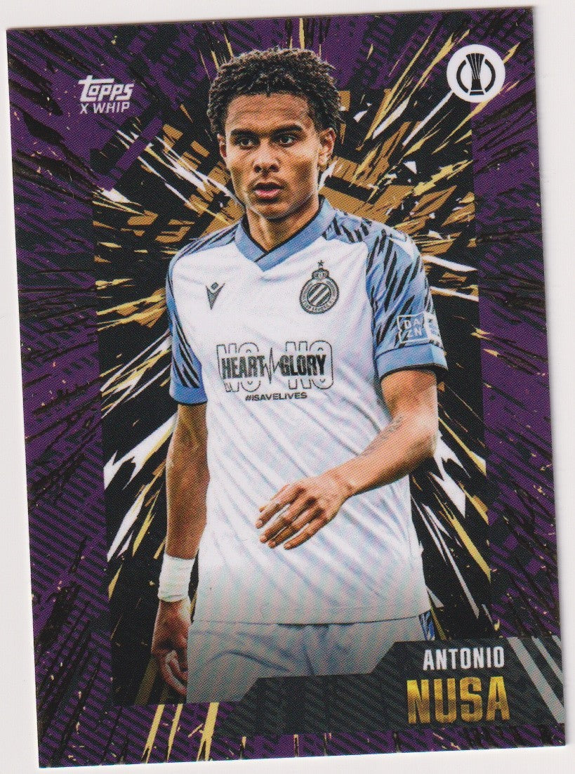 Topps Heart & Antonio Nusa Club Brugge KV Europa Conference League Parallel – Bild 1
