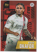 Topps Gold 2022-23 Noah Okafor AC Milan UEFA Champions League Parallel Rare – Bild 1