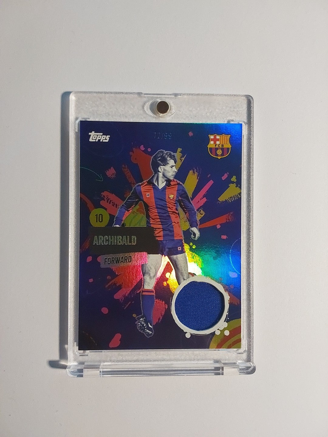 Topps Barcelona Team Set 2024-25 Steve Archibald Patch Relic Parallel 72/99 Rare – Bild 1