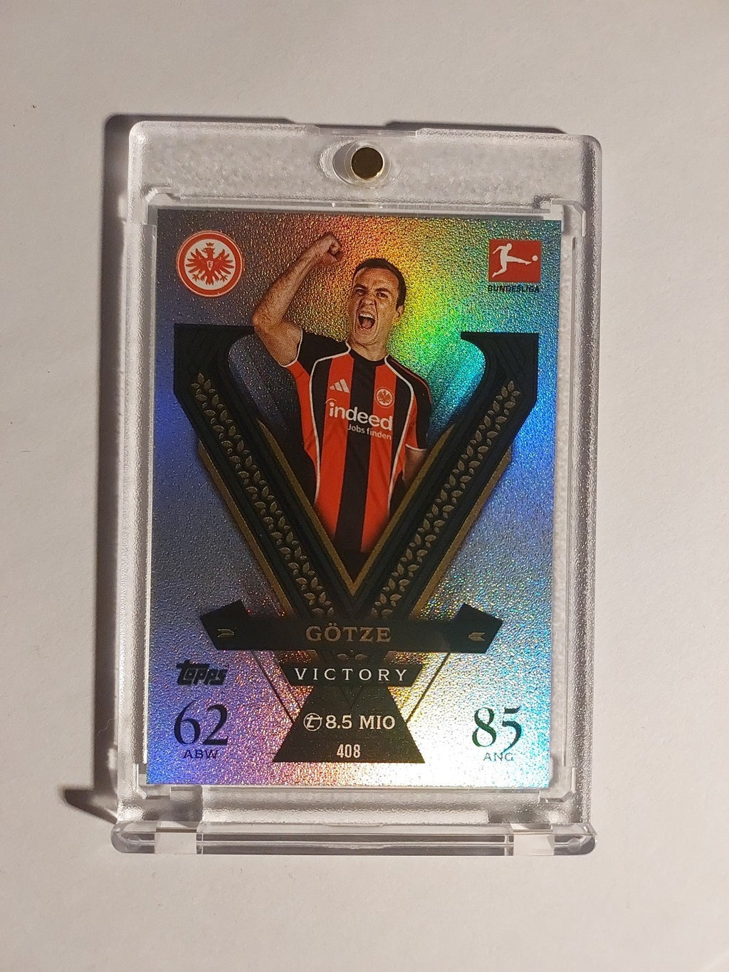 Topps Match Attax 2025-26 Mario Götze Frankfurt Victory Parallel Refractor Rare – Bild 1