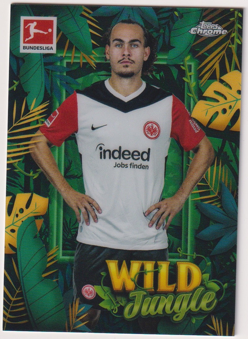 Topps Chrome WILD Jungle 2024-25 Eintracht Frankfurt Arthur Theate Parallel – Bild 1
