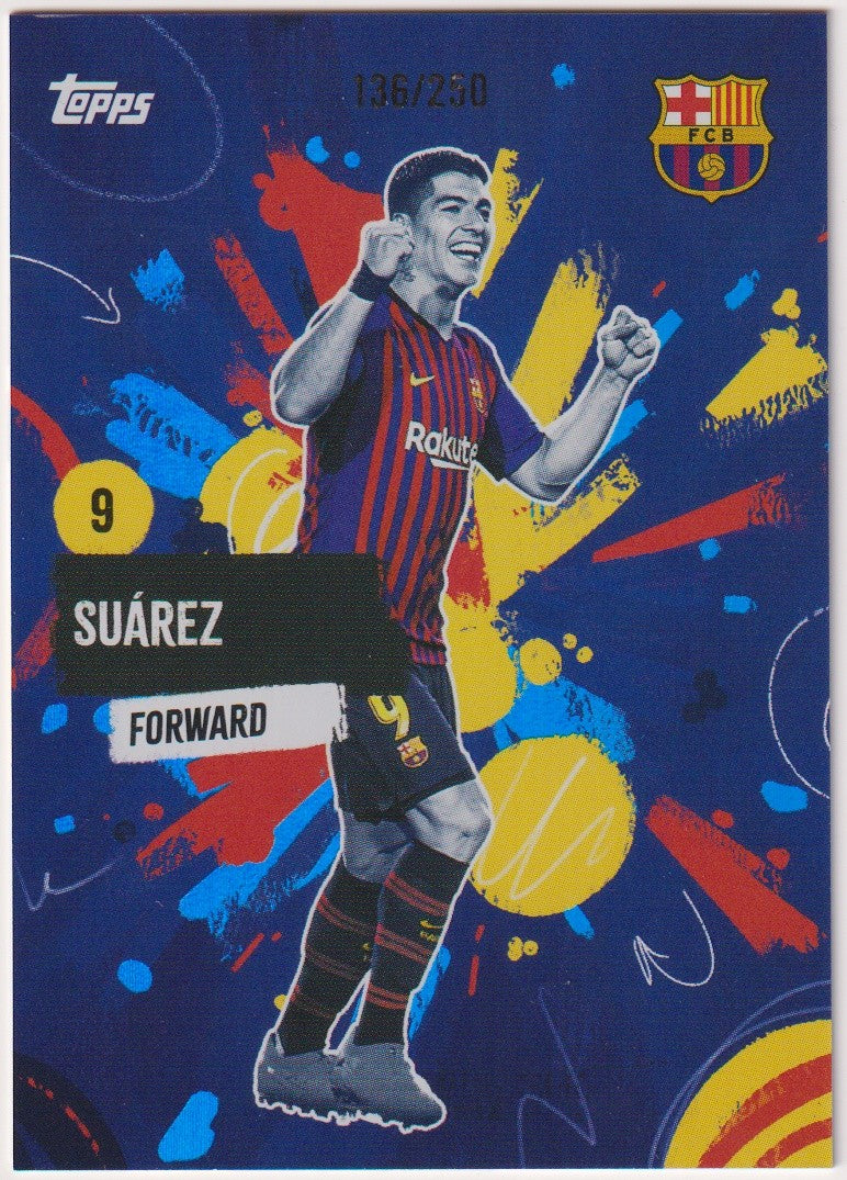 Topps Stadium Club Chrome 2024-25 Suárez FC Barcelona Parallel 136/250 Rare – Bild 1